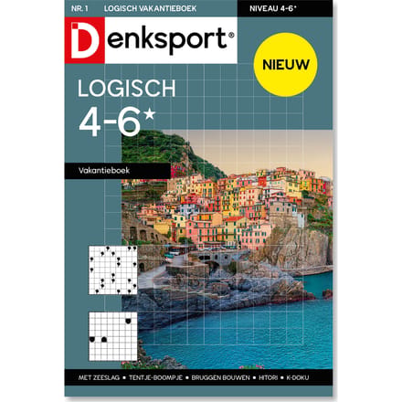 Denksport Puzzelboek - Logisch 4-6* vakantieboek, editie 1