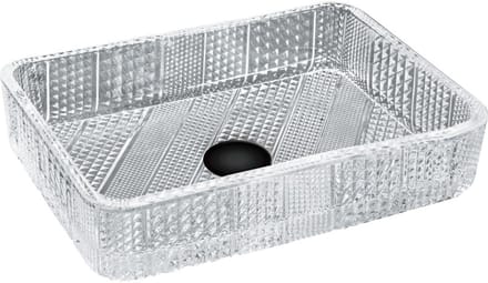 Mexen Akra glazen opbouw waskom 46 x 33 cm, transparant - 24024600