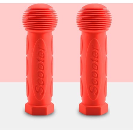 Poignées de guidon de vélo en caoutchouc, Tricycle, Scooter, pour enfants rouge