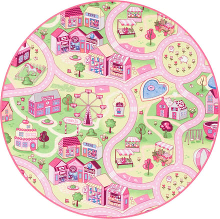 Snapstyle Vloerkleed Kinderen spelen Meisjedorp rond
