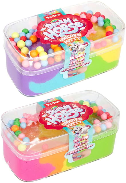 Dream horse Set puffer putty -Eenhoorn-mt acc 2ass
