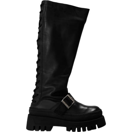 Steve Madden Dames Chez Leren Kniehoge Boots (Zwart)