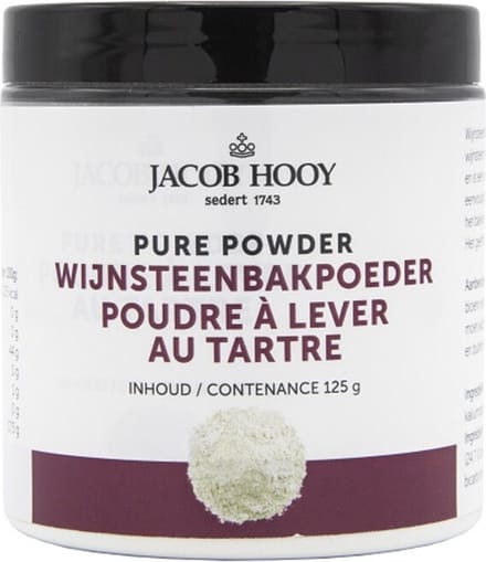 Jacob hooy wijnsteen bakpoeder 125 gr