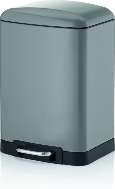 Afvalemmer RVS Grijs, 12 L - Kela | Davino