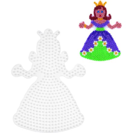 Hama Strijkkralen Grondplaat Prinses Wit