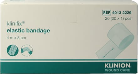 Klinifix elastisch fixatiewindsel 4m x 8cm Klinion