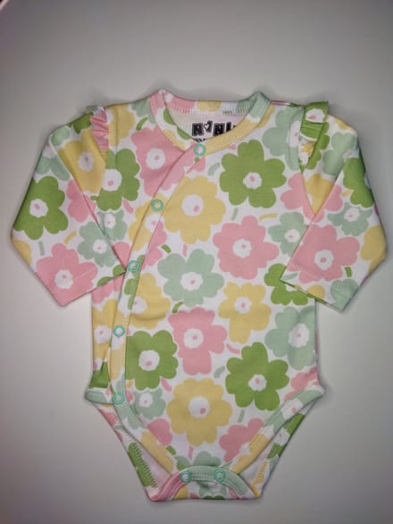 Nini - Rompertje Fleur - Omslagromper - Overslagromper - Maat 62 - 2 t/m 4 maanden