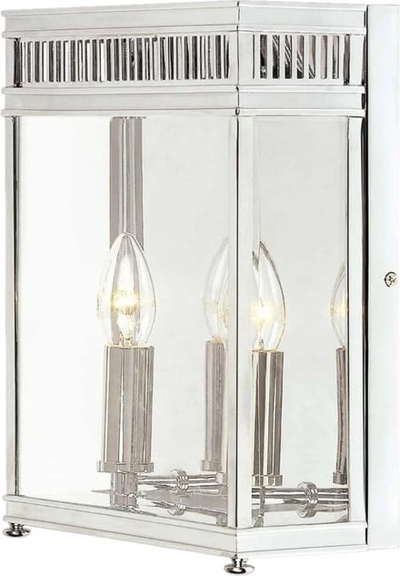 Elstead Lighting LED Buitenlamp Holborn | 2X E14 Max 40W | IP44 | Dimbaar | Polished Chrome