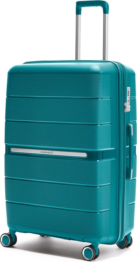 Attitudez EliteZ Reiskoffer Large Coral Blue 76cm - TSA-slot - Uitbreidbaar