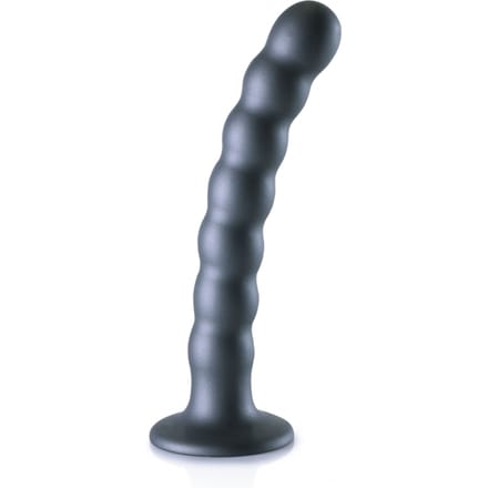 Geribbelde G-spot dildo met zuignap 16.5 cm - Gun Kleur