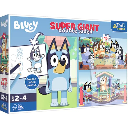 Bluey 2-in-1 dubbelzijdige XL puzzel
