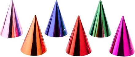 Amscan Feesthoedjesset 15,5 Cm Papier 10-delig