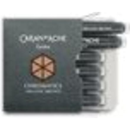 Caran d'ache vulpenvulling chromatics per 6 stuks, organic brown