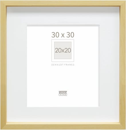 Deknudt Frames fotolijst - naturel - passe-partout - 20x20 / 30x30 cm
