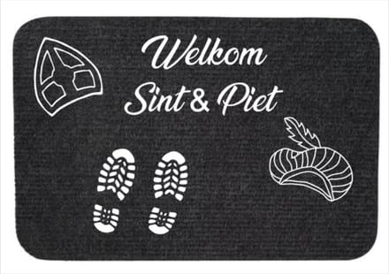 Bedrukte mat Welkom Sint en Piet, Sinterklaas mat, Mat , Sinterklaas, Sint en Piet, Siermat, Kinderfeest