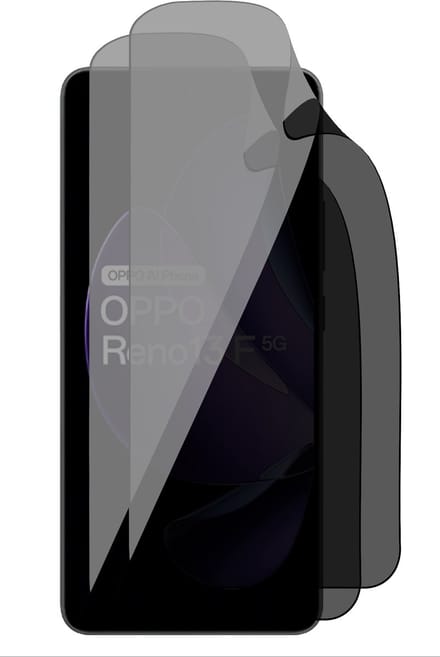 Privacy Screenprotector geschikt voor Oppo Reno 13 F / 13 FS (4G & 5G) - 2x FlexGuard Screen Protector