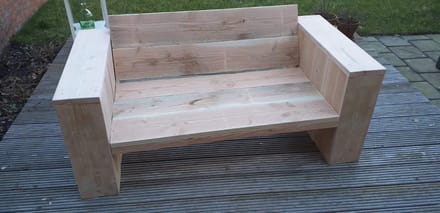 Loungebank "Garden" van Douglas hout 120cm 2 persoons