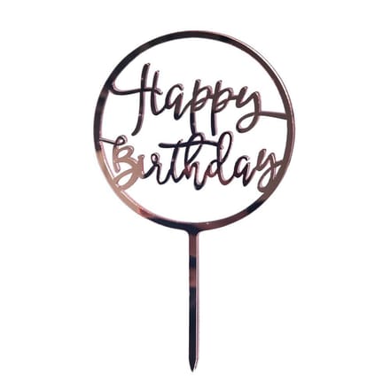 Happy Birthday Taarttopper (Rosé) #2