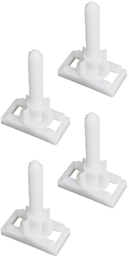 Toilet Seat Hinge Bolts - Toilet Seat Fixings - Toilet Seat Reparatie - Rectangular Structure