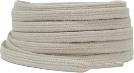 Platte katoenen veters 6mm GrijsBeige 120cm - sneakers