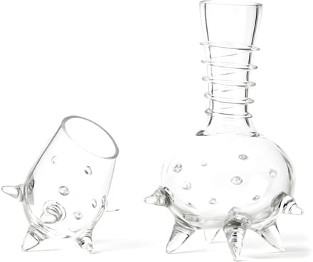Loranto - 4 Glazen & Karaf Transparant - Luxe Drink glazen