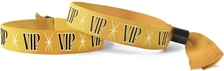 CombiCraft Textiel Polsbandjes VIP Goud - 100 stuks