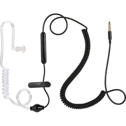 Slimme intelligente multifunctionele hoofdtelefoon Anti-straling Enkele oorhaak Oortelefoon Stereo 3,5 mm stekker zwart