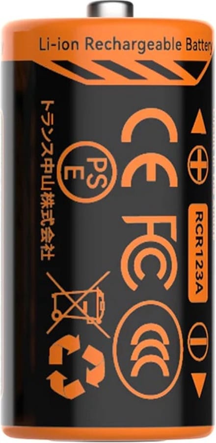 Flextail Zero Batterij 650MAh - Hoogwaardige oplaadbare RCR123A Li-ionbatterij compatibel met ZERO PUMP mini