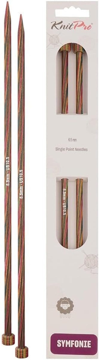 Houten breinaalden 40 cm lang, 6.5 mm dikte