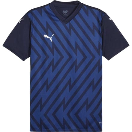 Puma Heren Teamglory Jersey T-Shirt (Marineblauw/Wit)
