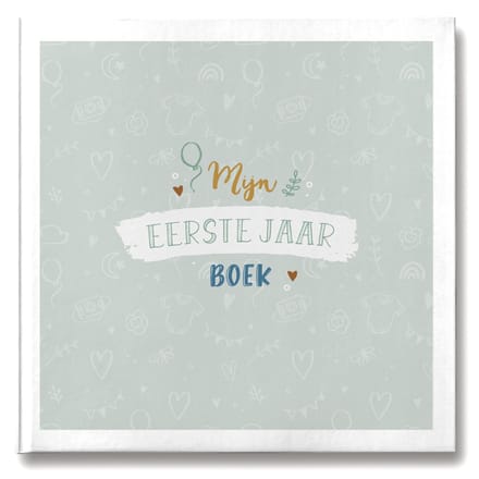 Maan Amsterdam Eerste jaar boek Baby 0 tot 1 jaar - Mint- Unisex