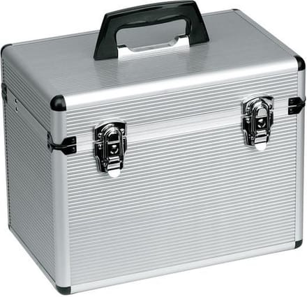 Sibel Vanity Beauty Case Zilver 29x36x23cm