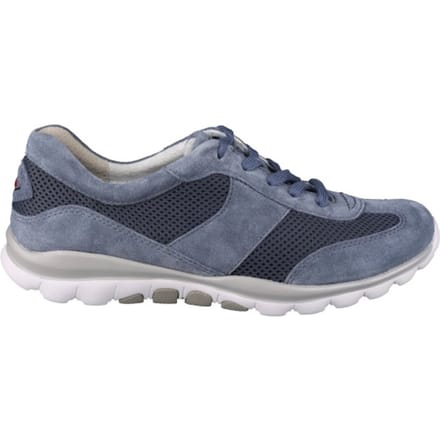 Gabor rollingsoft sensitive 46.966.26 - dames rollende wandelsneaker - Blauw - maat 42 (EU) 8 (UK)