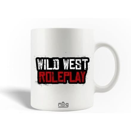 Mug en Céramique - MANIACASE - WILD WEST ROLEPLAY - 30cl - Compatible Lave-Vaisselle - Blanc