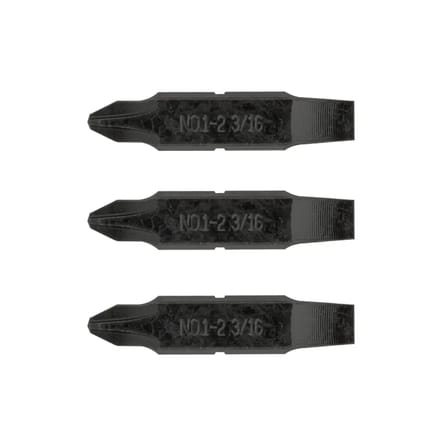 Leatherman #1 & #2 Kreuzschroevendraaier-Bits - Voor Multi-Tools met verwisselbare Bithouder, Inclusief 4,76 mm Platter Schroevendraaierbits