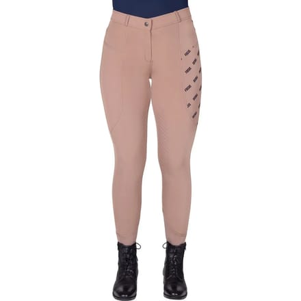 QHP Rijbroek Summer focus been grip - maat 42 - taupe