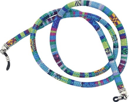 Fako Bijoux® - Brillenkoord - Bohemian - 6mm - 75cm - Lichtblauw