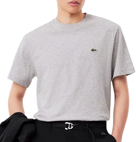 Lacoste T-Shirt Grijs - Maat S - Heren - Casual T-shirts