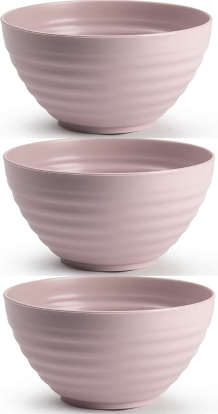 Plasticforte Schaaltjes - 6x - roze - kunststof - 15 x 8 cm - kommen