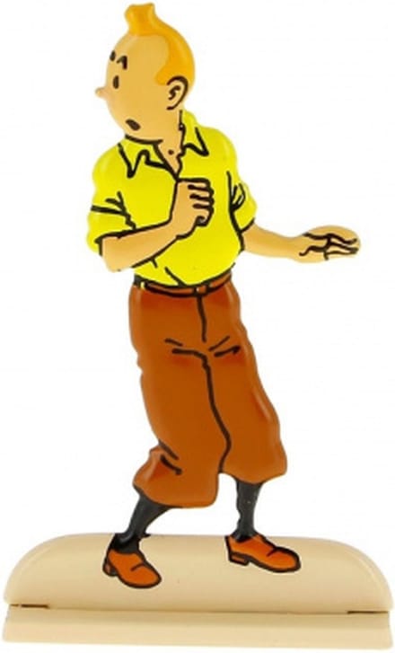 Kuifje Metalen Beeldje Het Geheim van de Eenhoorn 6 cm