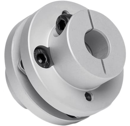 Dailygoods- Membraankoppeling flexibele flens - Aluminium 34 mm - Roestvrij staal - CNC-machine - 3D-printer - Hoog draaimoment - Askoppeling