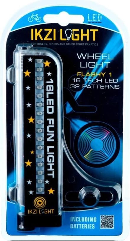 Ikzi Light Spoke Light - 16 LEDS - 4 kleuren - fietslicht voor wiel