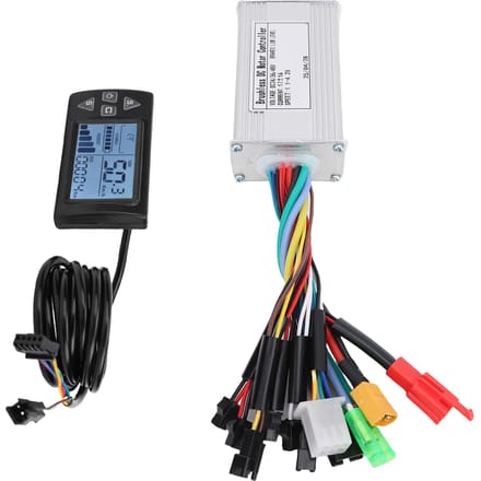 Fiets Controller Display Kit 17A 3 Modes Sinusgolf Borstelloze Motor Controller en LCD Display Paneel white
