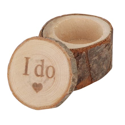 Handgemaakte Houten Ringdoosje Uniek Sieradenhouder Bruiloft Verloving Ringhouder IDO