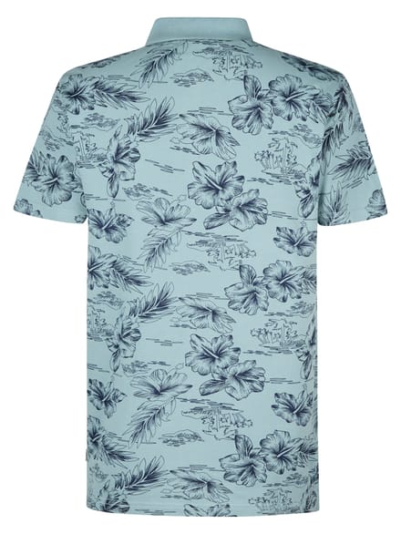 Petrol Industries - Heren Piqué Polo Shellway - Blauw - Maat S