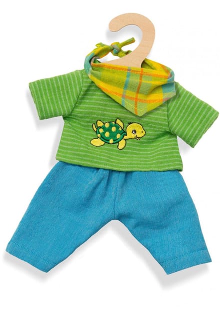Heless Poppenkleding Outfit Max 3-delig Blauw/groen 28-35 Cm