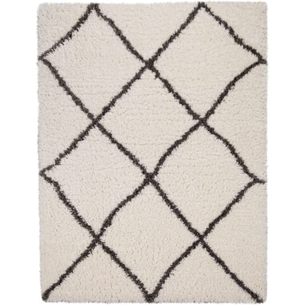 Hoogpolig tapijt Mahara beige 60x90 cm