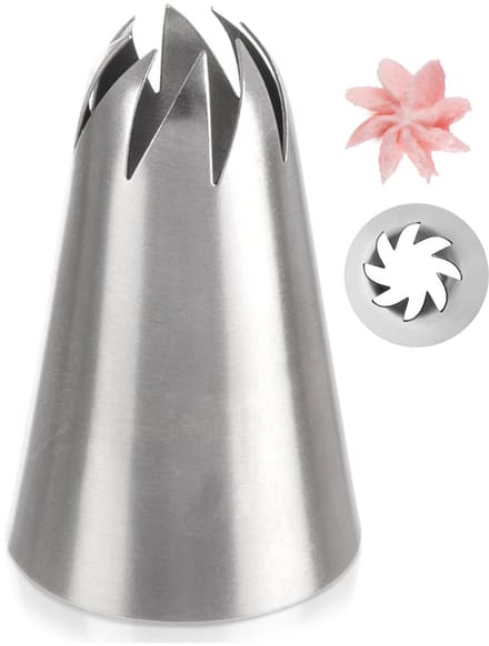 Spuitmond Edelstaal Bloem - Spuitmondjes voor Spuitzak - Decoratie - Cupcake