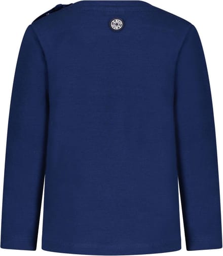 B.Nosy -Jongens shirt - Lake blue - Maat 74