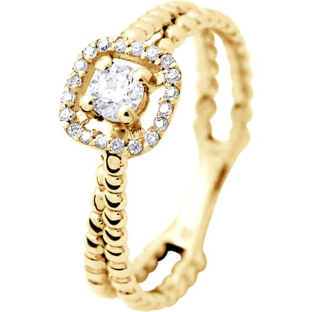 Solitaire Diamonds 0,33 Cts luxe sieraden Yellow Gold